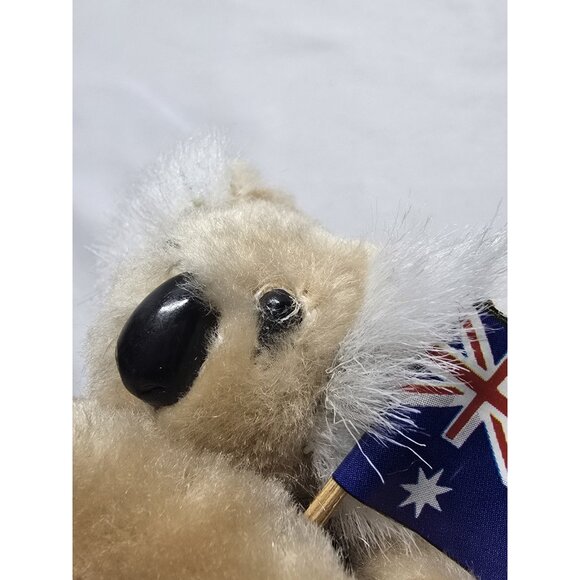 Vtg Koala Pencil Hugger Plush Mini Australia Flag Souvenir Grabber Figure Clip - Picture 3 of 12